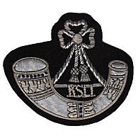 Kings Shropshire Light Infantry Wire Blazer Badge